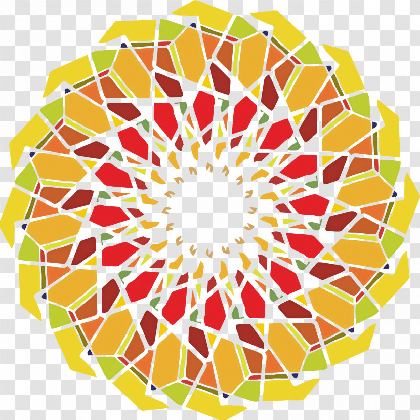 Yellow Circle Pattern Transparent PNG