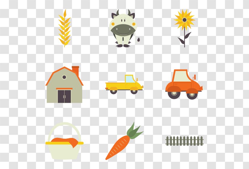 Clip Art - Yellow - Farming Vector Transparent PNG