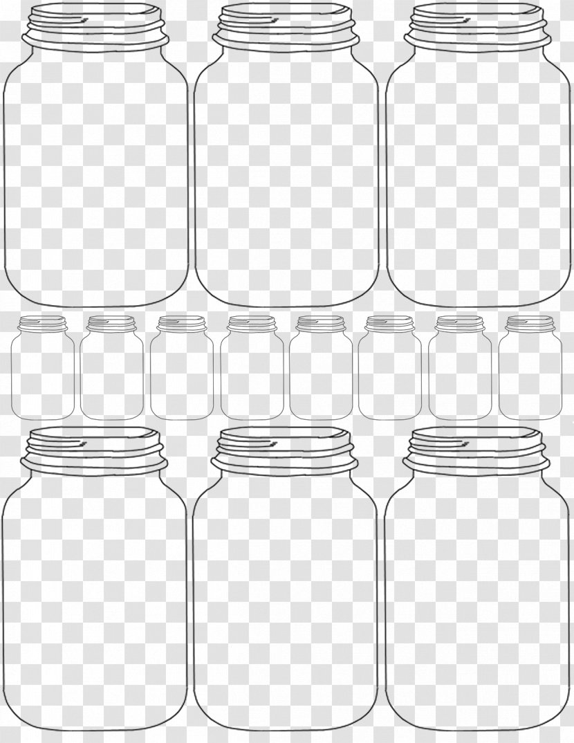 Paper Mason Jar Gift Template Transparent PNG