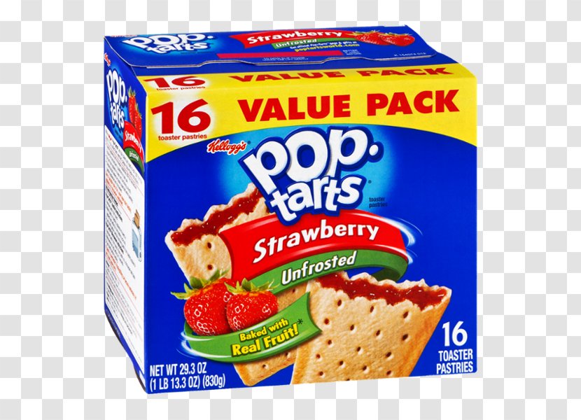 Toaster Pastry Pop-Tarts Frosting & Icing Cracker - Flavor - Strawberry Transparent PNG
