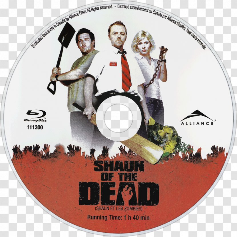 Blu-ray Disc DVD Compact 0 Film - Label - Shaun Of The Dead Transparent PNG