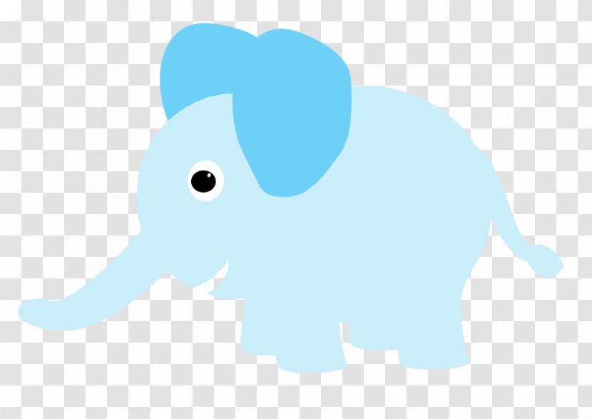 Elephant Background - Animal Figure - Turquoise Transparent PNG