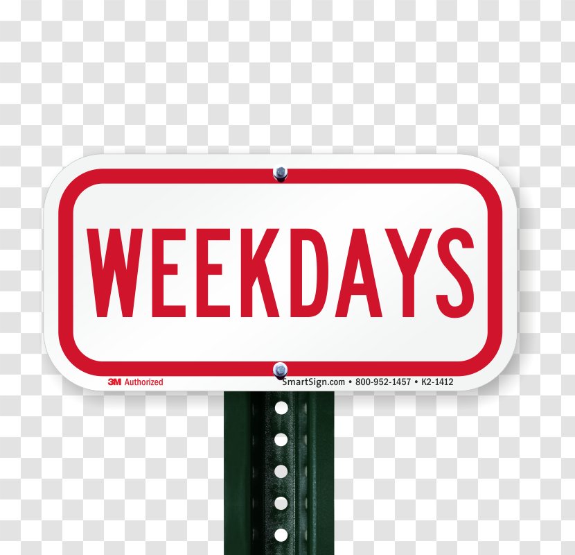 Traffic Sign Road RemaDays Warschau One-way - Weekdays Transparent PNG