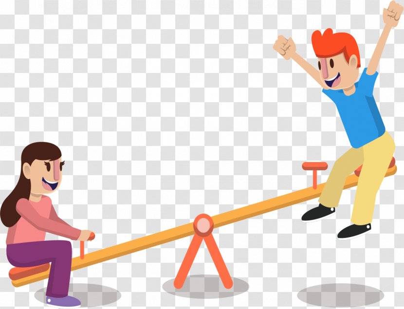 Seesaw Child Clip Art Playground Happy Transparent Png