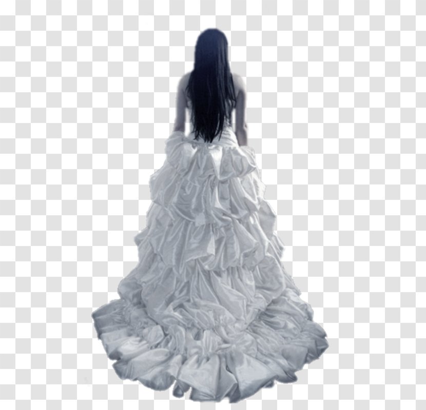 Wedding Dress Woman Cocktail Bride - Silhouette Transparent PNG