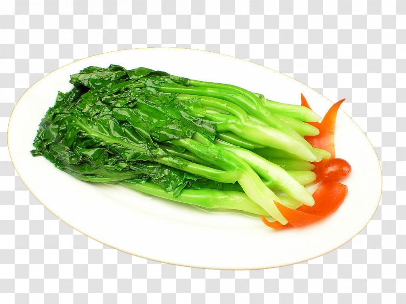 Chinese Cuisine Shuizhu Broccoli Stir Frying Recipe - Sautéed Kale Transparent PNG