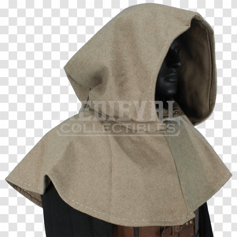 Hood Middle Ages Knight English Medieval Clothing Cloak - Cotton Transparent PNG