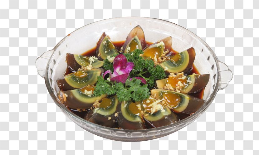 Vegetarian Cuisine Century Egg Ginger U6c41 - Garnish Transparent PNG