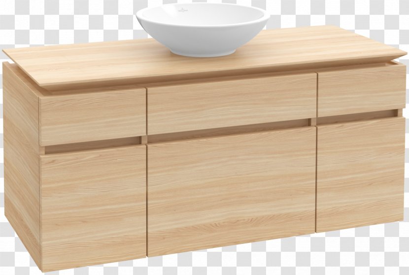 Villeroy & Boch Drawer Furniture Bathroom Cabinet - Hardwood - Sink Transparent PNG