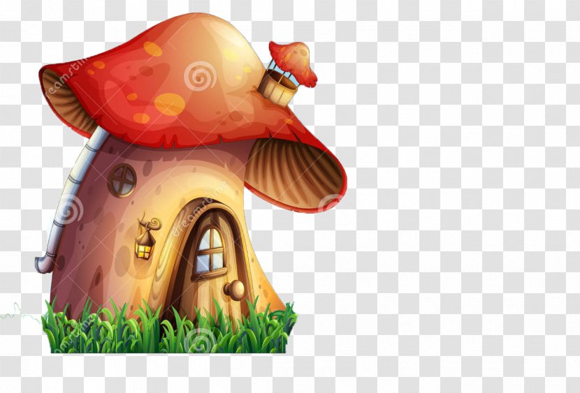 Mushroom House Cartoon Illustration - Drawing - Mushroom,lovely,Cartoon,color Transparent PNG