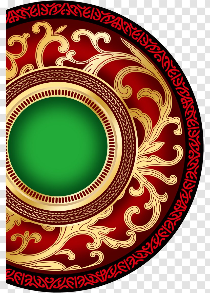 Pattern - Text - HD Superimposed Ancient Jade Li Painted Plates Transparent PNG