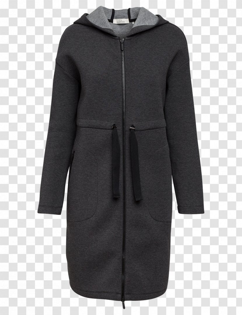 Overcoat Hood Jacket Textile - Parka - Dark Grey Transparent PNG