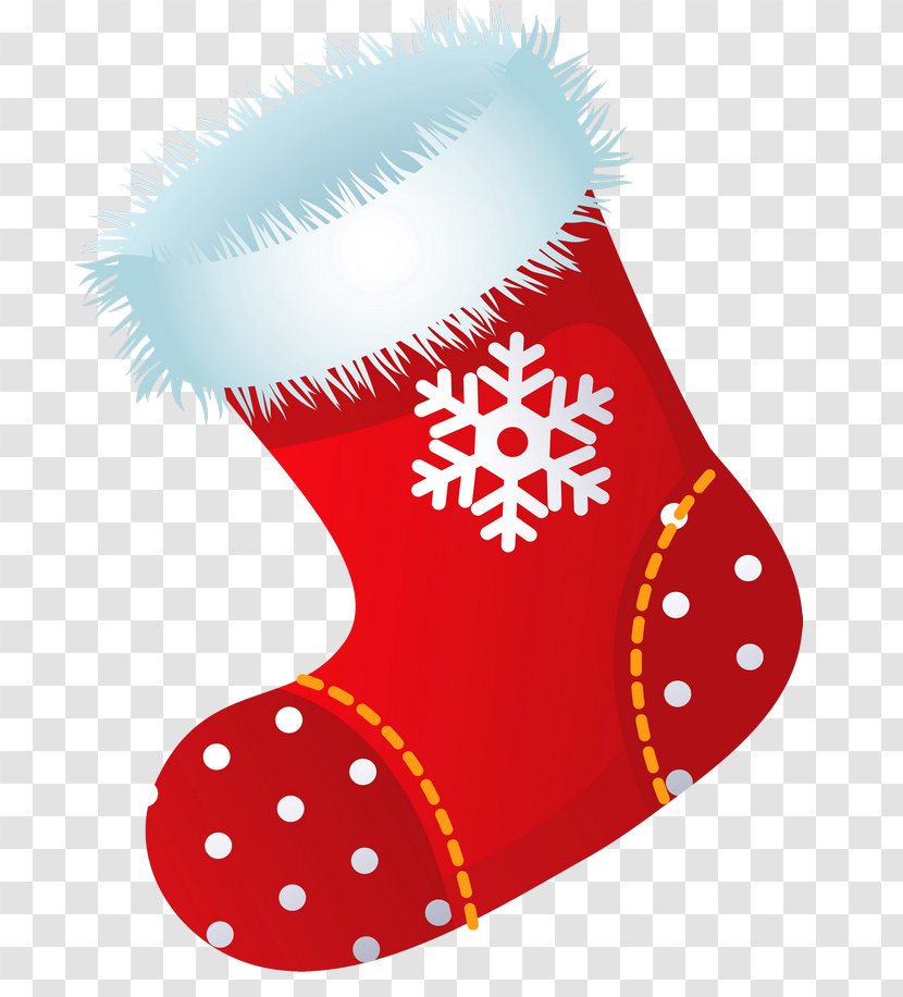 Christmas Stocking Santa Claus Clip Art - Ornament - Xmas Picture Clipart Transparent PNG