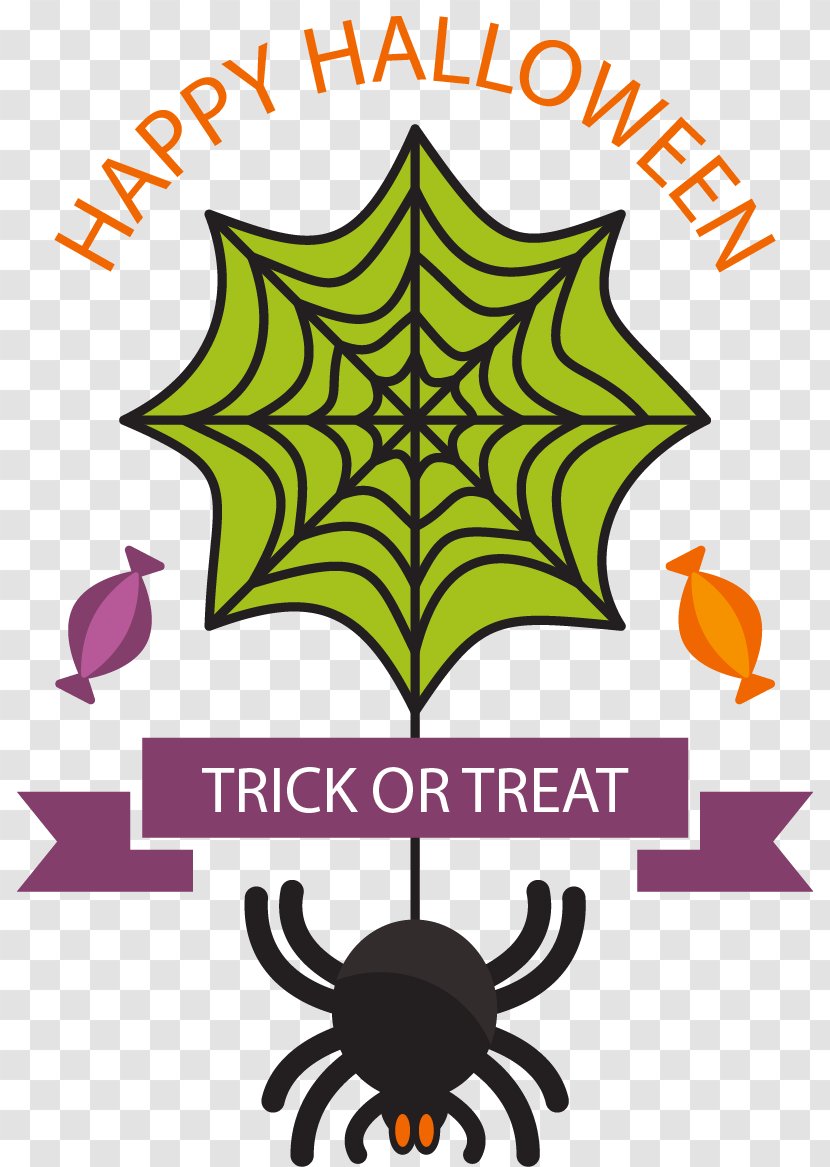 Logo Spider Graphic Design - Creativity - Creative Halloween Label Vector Material Transparent PNG