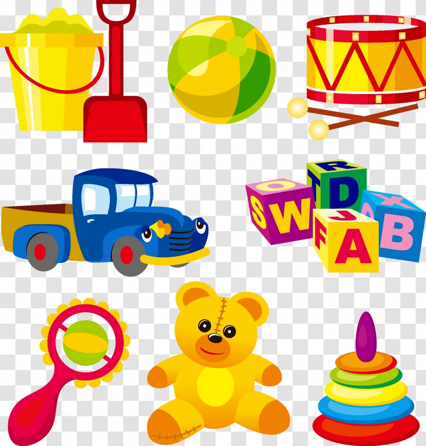 Toy Cartoon Clip Art - Watercolor - Kids Toys Transparent PNG