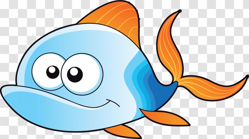 Fish Cartoon - Marine Mammal Transparent PNG