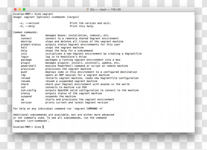 Screenshot Macintosh Operating Systems MacOS Sierra - Area - Vagrant Transparent PNG
