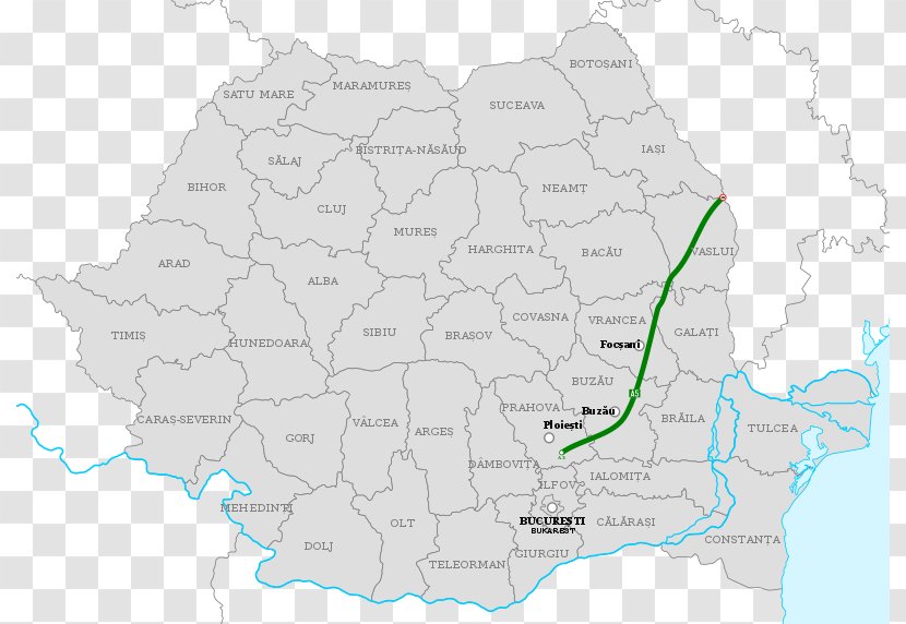 A1 Motorway Controlled-access Highway Highways In Romania Nădlac Wikipedia - Map - Romanian Transparent PNG
