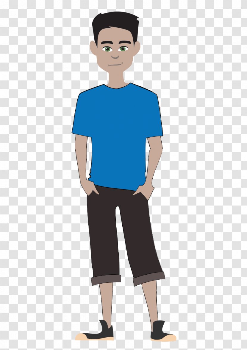 T-shirt Clip Art Illustration Human - Cartoon - Teenager Filigree Transparent PNG