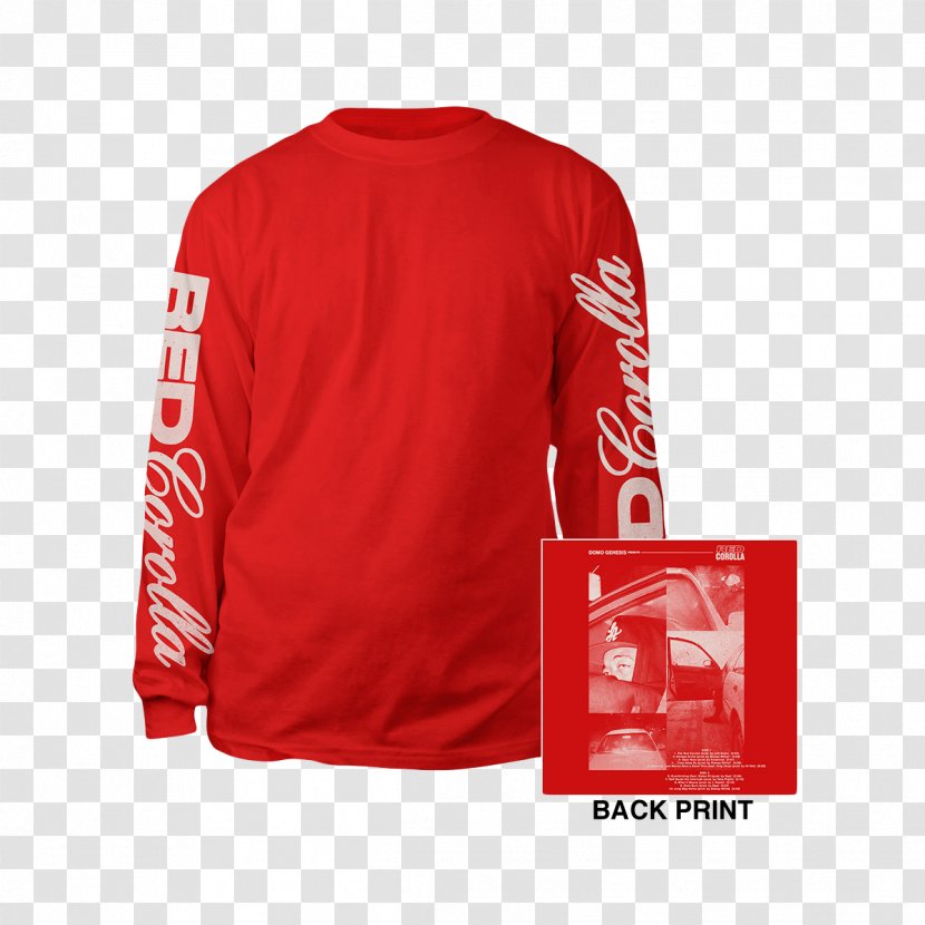 Long-sleeved T-shirt Sports Fan Jersey The Red Corolla - Sweatshirt Transparent PNG
