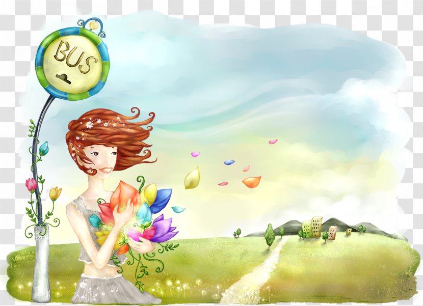 Wallpaper - Heart - Flower Fairy Transparent PNG