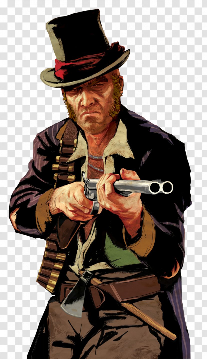 Red Background - Dead Redemption Undead Nightmare - Cowboy Action Shooting Gunfighter Transparent PNG