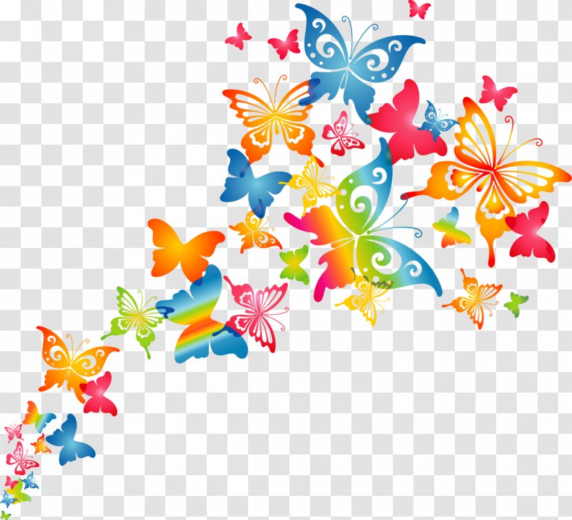 New Year's Day Telugu Clip Art - Butterfly - Spring Banner Transparent PNG