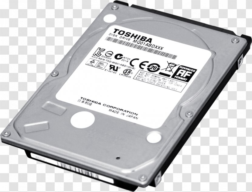 Laptop Hard Drives Serial ATA Toshiba Disk Storage - Technology - Product Transparent PNG