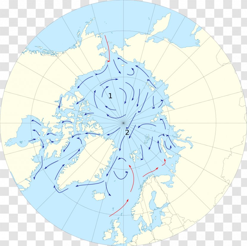 Arctic Ocean Circle Map Current Transparent PNG