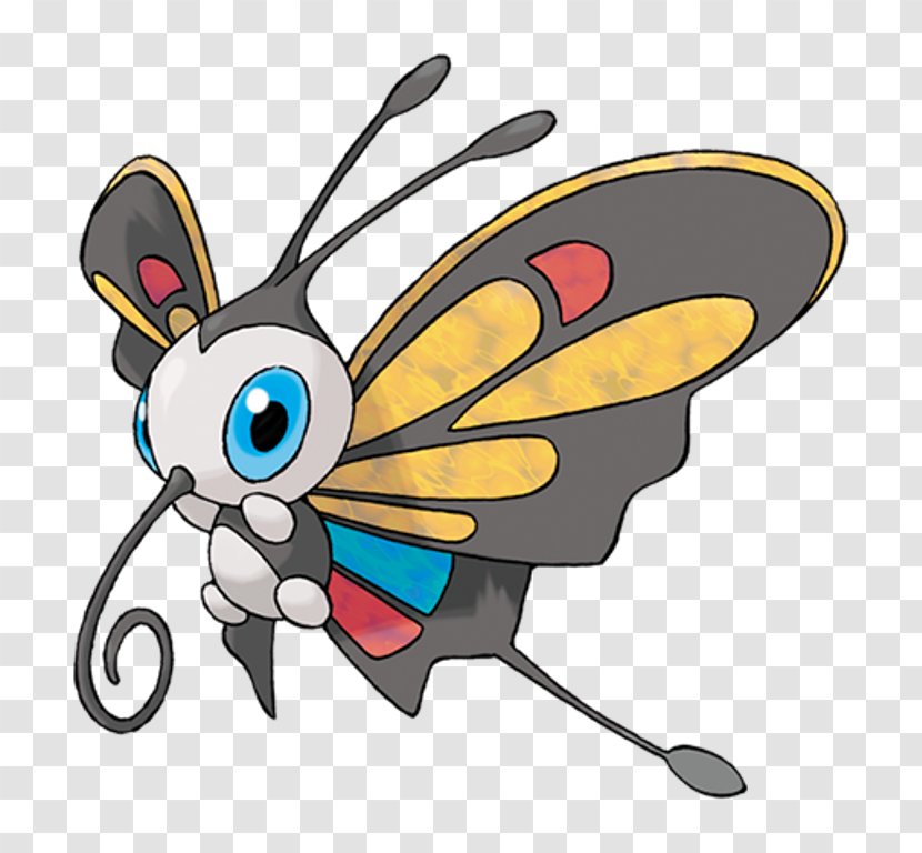 Beautifly Serebii Silcoon Wurmple Video Games - Invertebrate - Butterfly Pokemon Shiny Transparent PNG