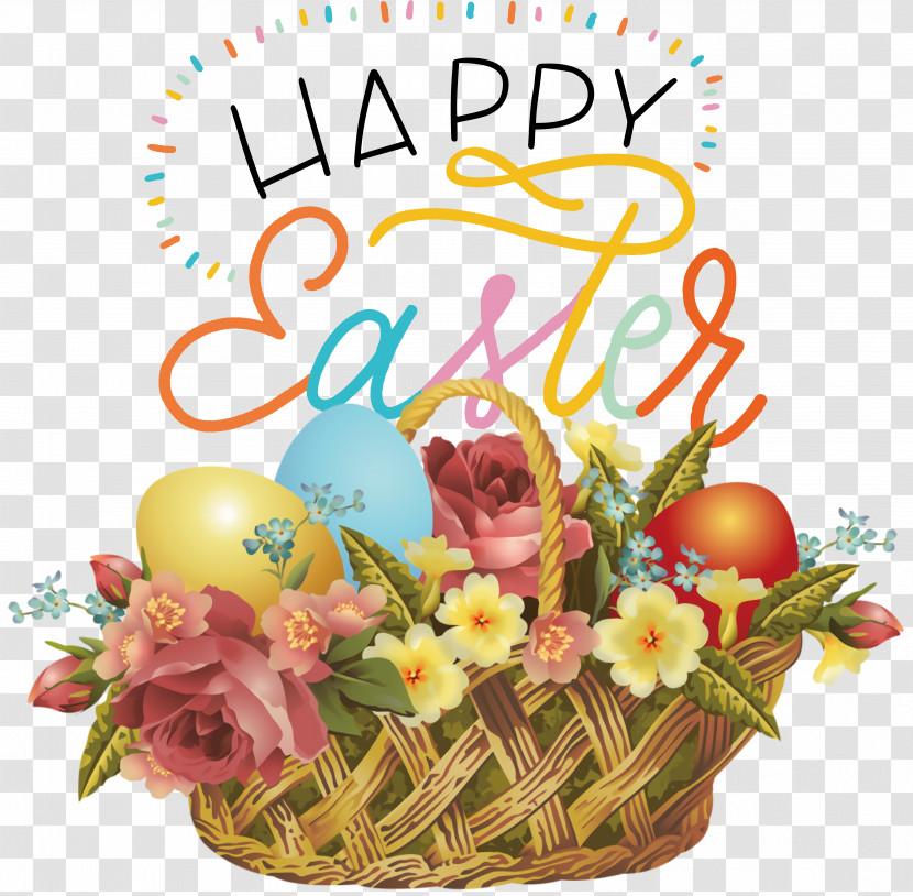 Easter Basket Basket Gift Basket Bunny Easter Basket Gift Transparent PNG