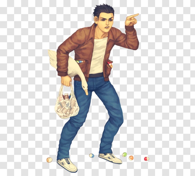 Human Behavior Cartoon Character Shoe - Man - Ryo Hazuki Transparent PNG