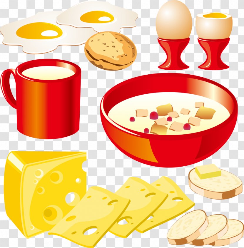 Milk Dairy Product Stock Photography Clip Art - French Fries - Vector Fried Egg And Cheese Transparent PNG