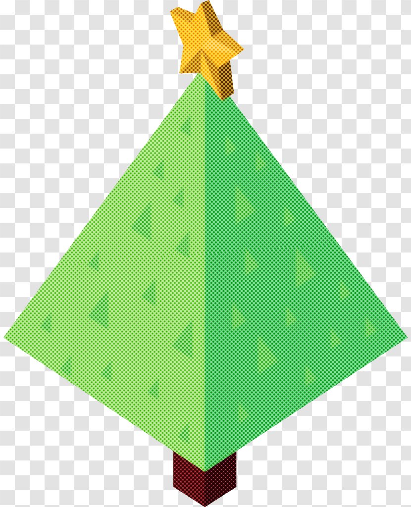 Christmas Tree - Green - Interior Design Triangle Transparent PNG