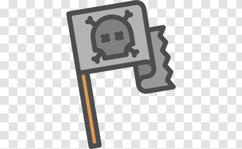 Piracy Jolly Roger Icon - Cartoon Pirate Flag Transparent PNG