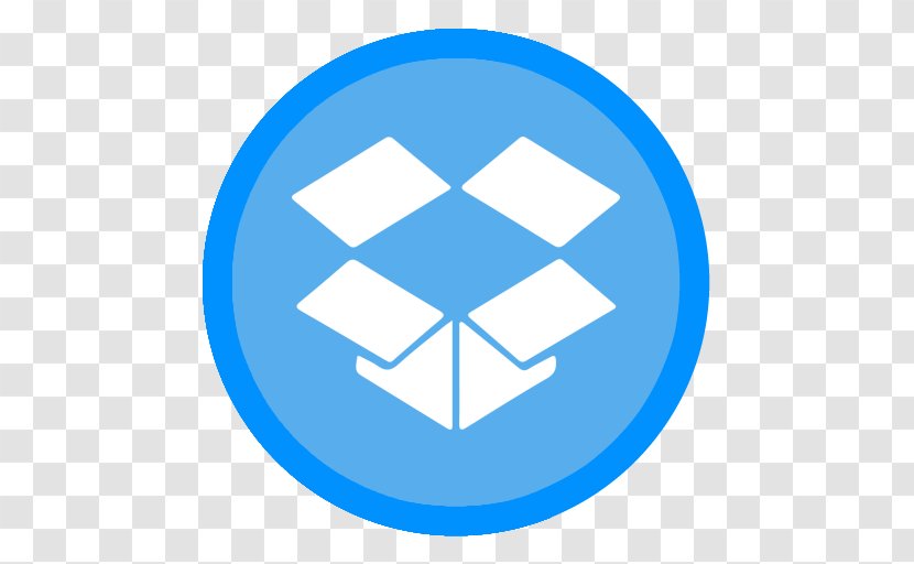 Blue Organization Area Symbol - App Dropbox Transparent PNG