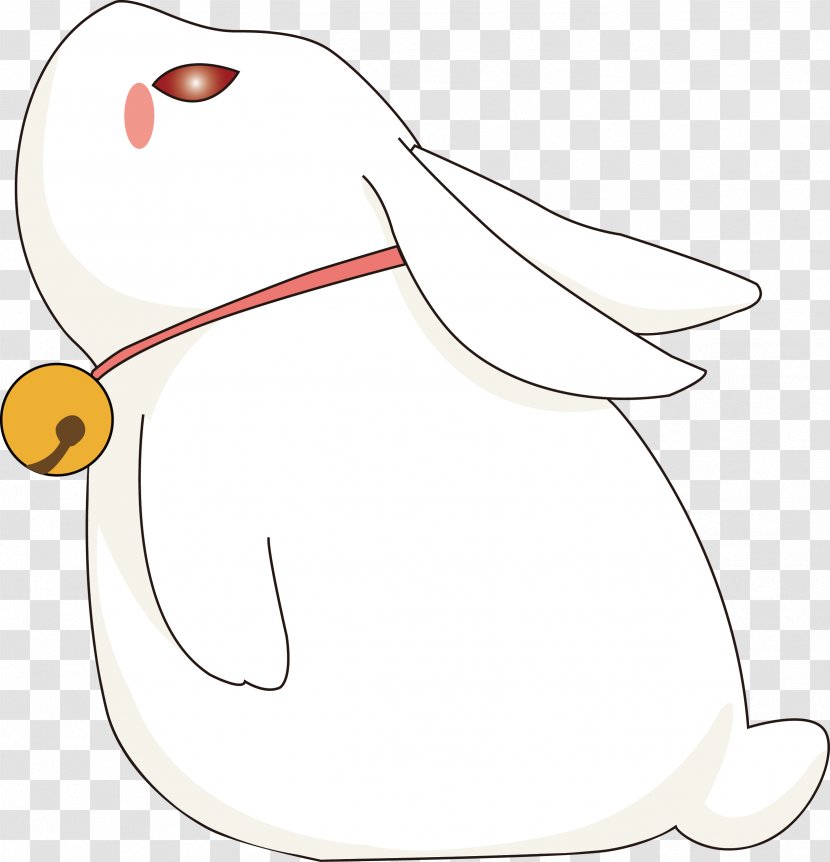 Rabbit Clip Art - Heart - Looking Cartoon Bunny Vector Transparent PNG