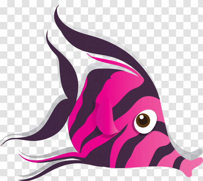 Pink Fish Magenta Fish Pomacanthidae Transparent PNG