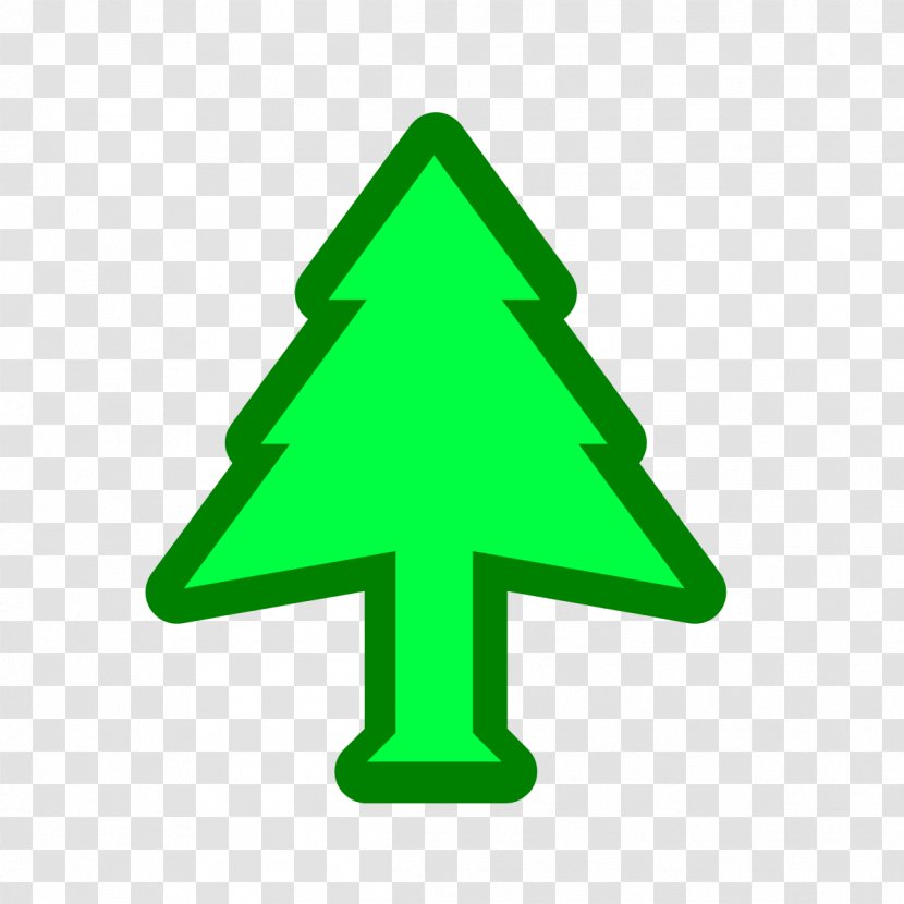 Christmas Tree Line Triangle Green - Sanctuary Transparent PNG