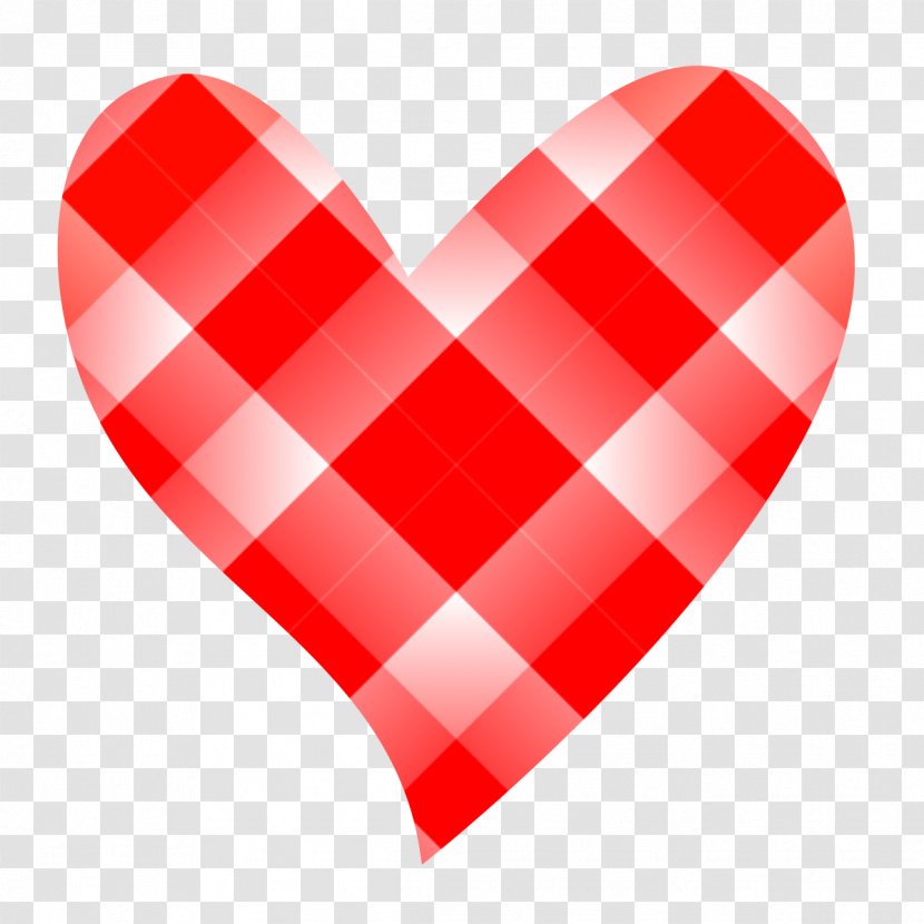 Tartan Check Color Heart Textile Transparent PNG