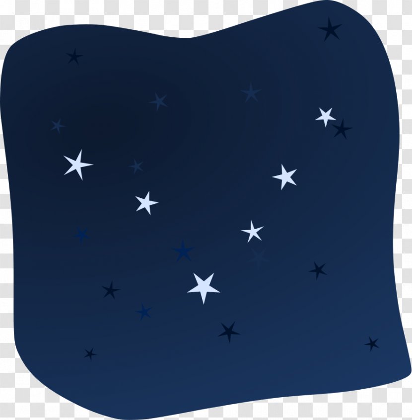 Night Sky Star Clip Art - Electric Blue Transparent PNG