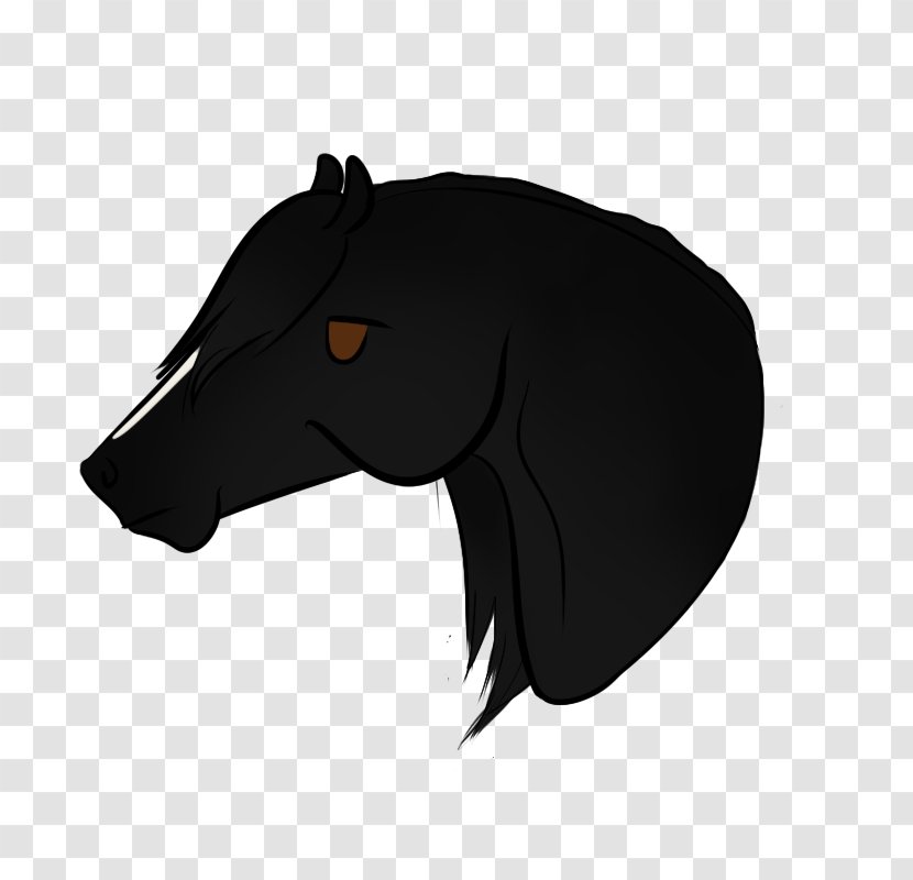 Canidae Mustang Dog Snout Mane - Silhouette Transparent PNG