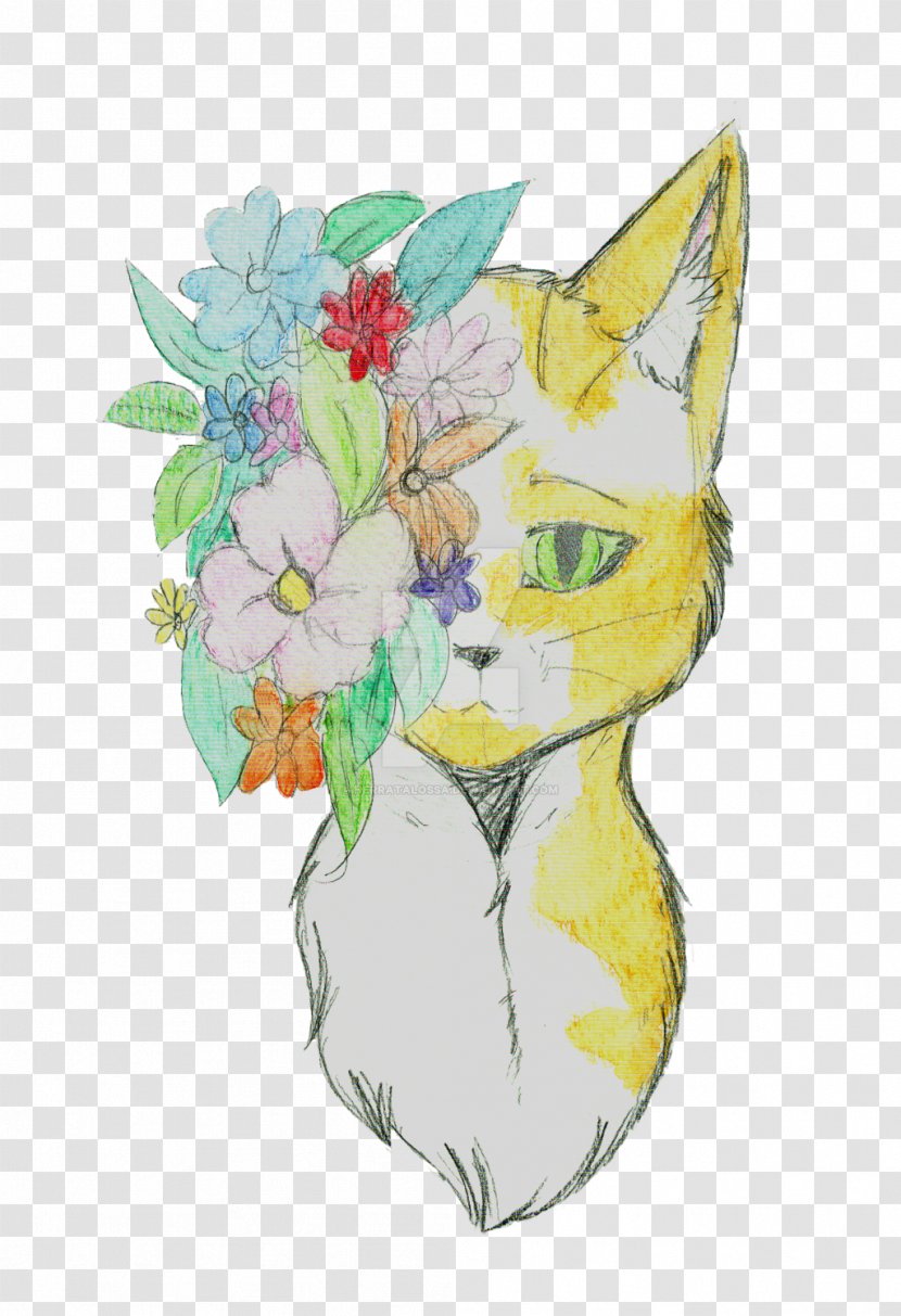 DeviantArt Floral Design Whiskers - Artist - Cat Transparent PNG