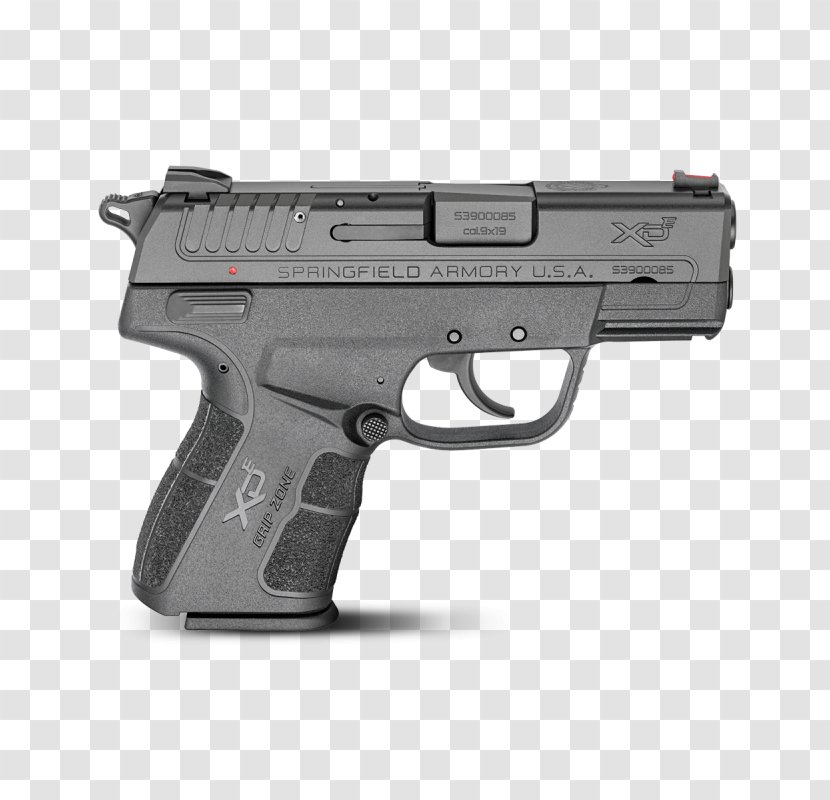 Springfield Armory HS2000 Semi-automatic Pistol 9×19mm Parabellum - Receiver - Handgun Transparent PNG