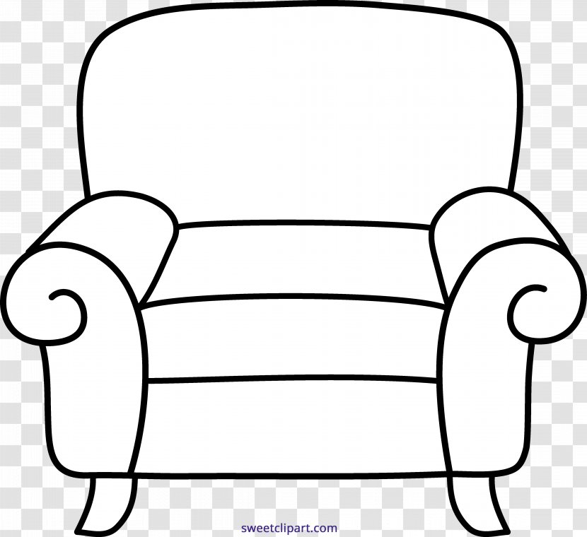 Couch Furniture Davenport Clip Art - Frame - Armchair Transparent PNG