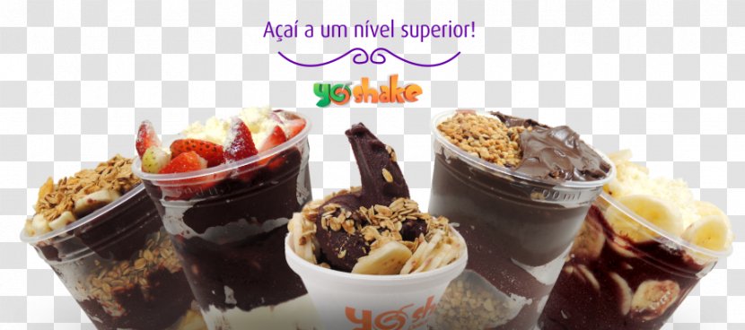 Sundae Açaí Na Tigela Gelato Ice Cream Frozen Yogurt - Parfait - Acai Berry Transparent PNG