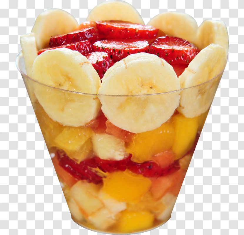 Fruit Salad Ice Cream Milkshake - Apple Transparent PNG