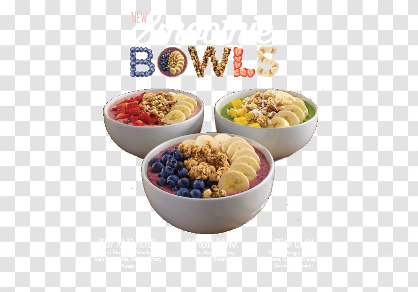 Vegetarian Cuisine Breakfast Bowl Platter Recipe - Smoothie Transparent PNG