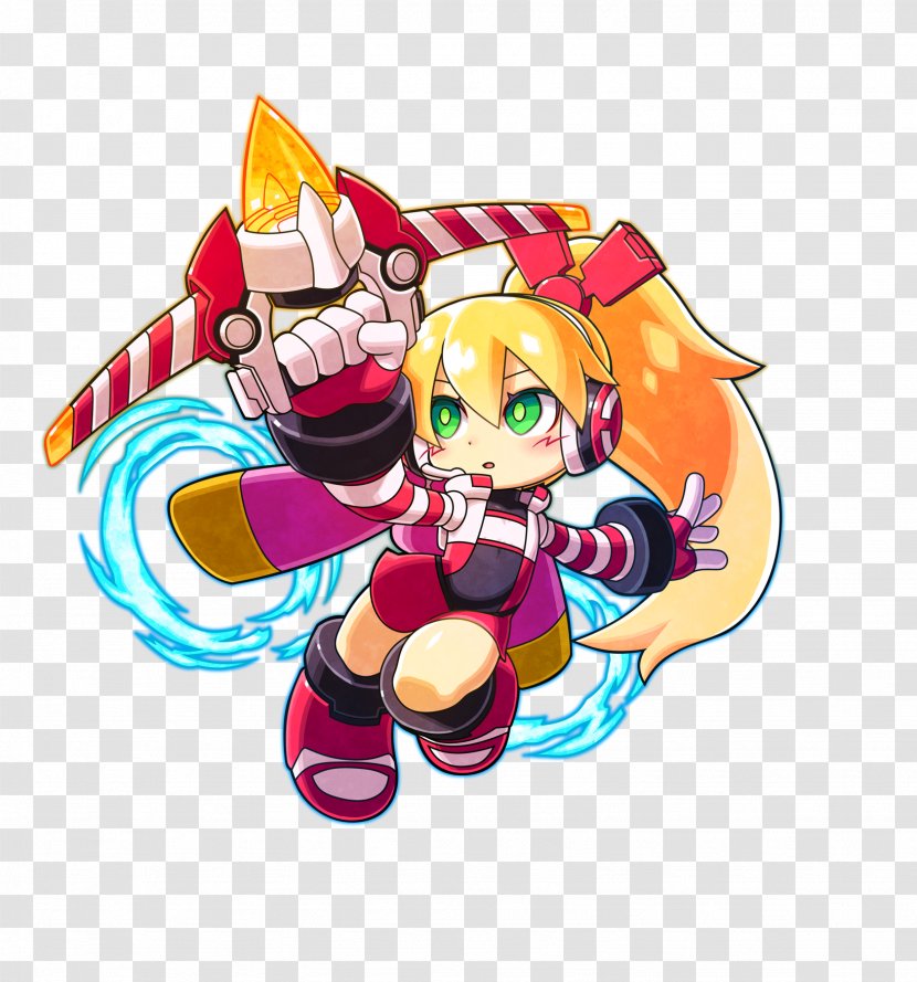 Azure Striker Gunvolt 2 Mighty Burst マイティガンヴォルト バースト - Cartoon - Nintendo Transparent PNG