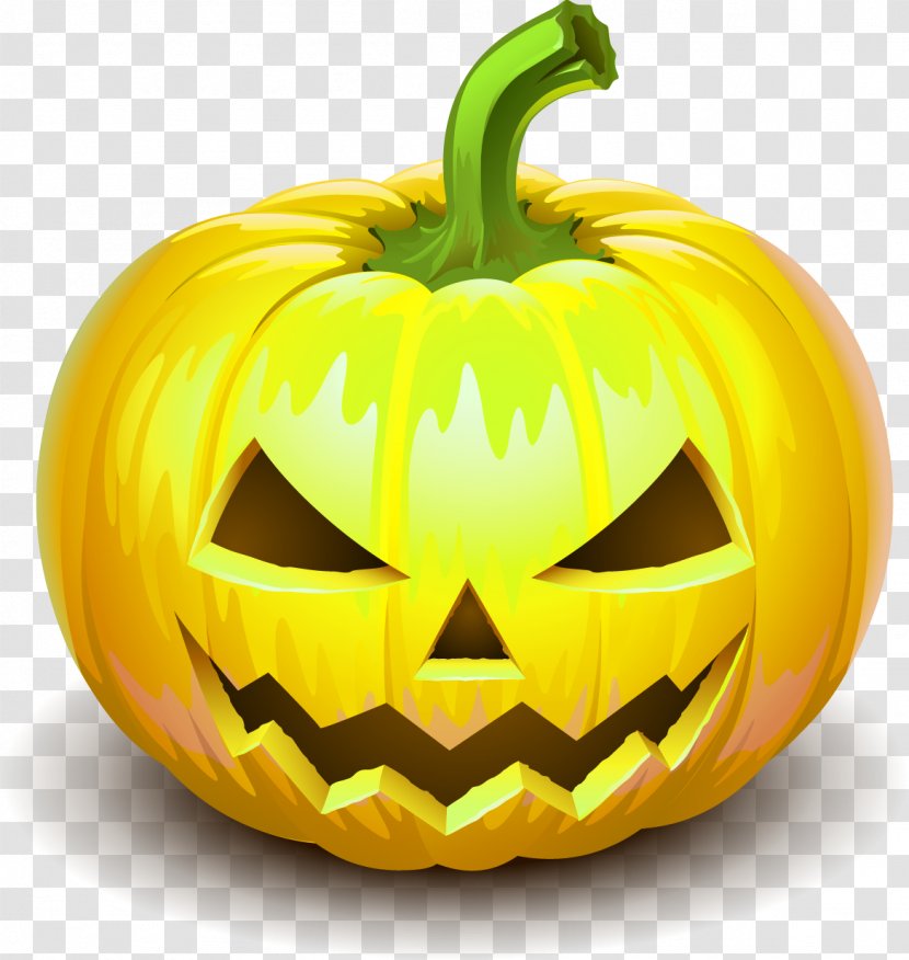 Halloween Pumpkin Pie Jack-o'-lantern - Yellow Simple Head Decoration Pattern Transparent PNG